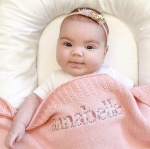 Kocyk z imieniem prezent chrzest